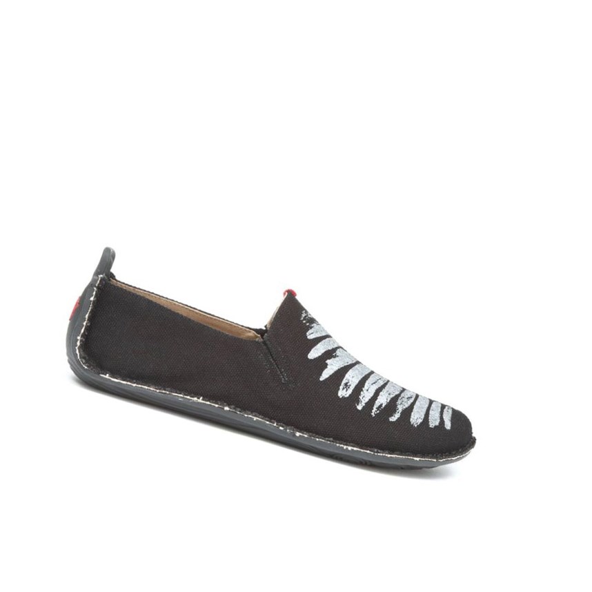 Vivobarefoot Ababa Canvas Soul of Africa Espadrilles Damen Schwarz | 06124-RMDK