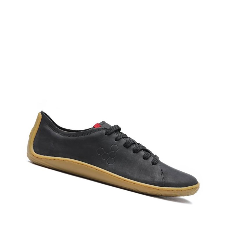 Vivobarefoot Addis Soul of Africa Schnürschuhe Herren Schwarz | 07231-BJFR