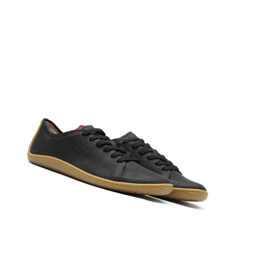 Vivobarefoot Addis Soul of Africa Schnürschuhe Damen Schwarz | 14352-RPKQ