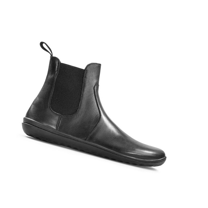 Vivobarefoot Fulham Chelsea Boots Damen Schwarz | 94308-TXUS