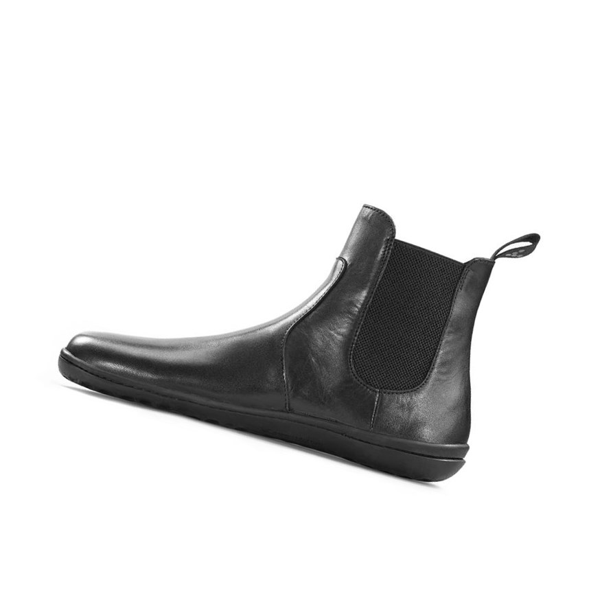 Vivobarefoot Fulham Chelsea Boots Damen Schwarz | 94308-TXUS