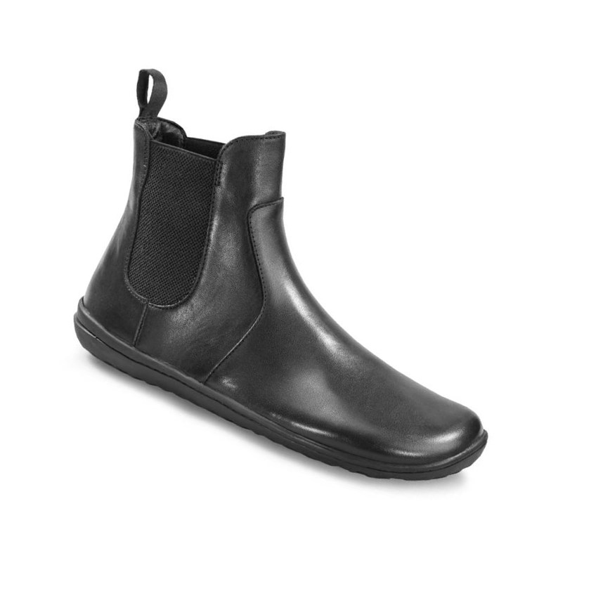 Vivobarefoot Fulham Chelsea Boots Damen Schwarz | 94308-TXUS