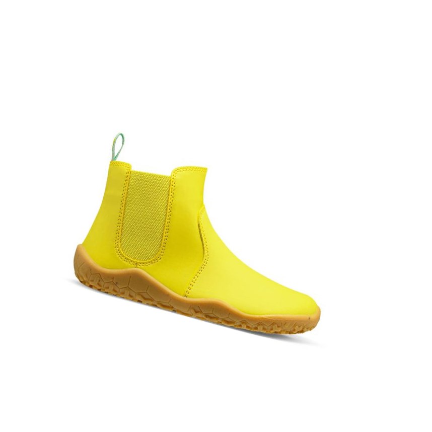 Vivobarefoot Fulham II Chelsea Boots Kinder Gelb | 52461-YKEW