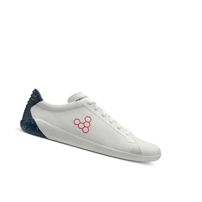 Vivobarefoot Geo Court Eco Freizeitschuhe Herren Weiß Blau Rot | 09725-HXZW