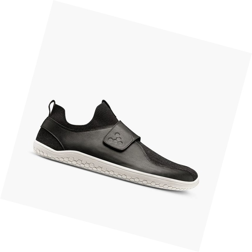 Vivobarefoot Primus Knit EZ Freizeitschuhe Damen Schwarz | 48910-NAKQ