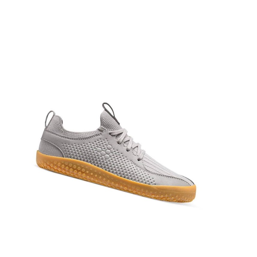 Vivobarefoot Primus Knit II Juniors Laufschuhe Kinder Grau | 76980-YIAT