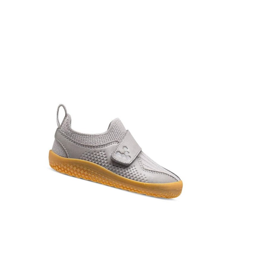 Vivobarefoot Primus Knit II Kleinkinder Laufschuhe Kinder Grau | 89725-NGKF