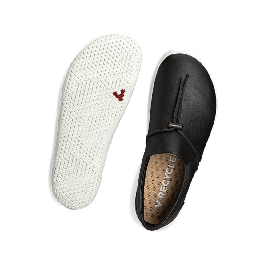 Vivobarefoot Ra Slip on Freizeitschuhe Damen Schwarz | 24578-IRNB