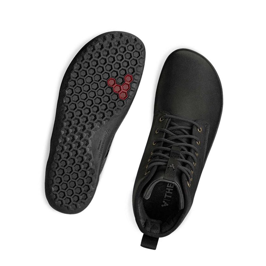 Vivobarefoot Scott II Schnürstiefel Herren Schwarz | 23789-WXEL