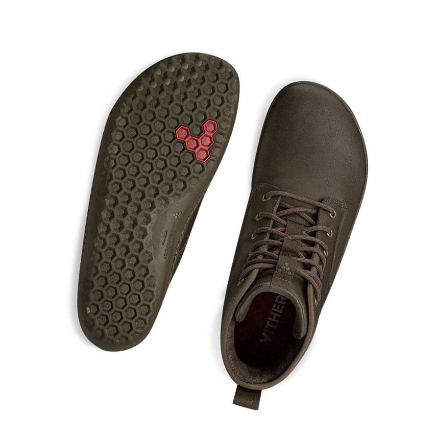 Vivobarefoot Scott II Schnürstiefel Herren Braun | 53612-DGOM