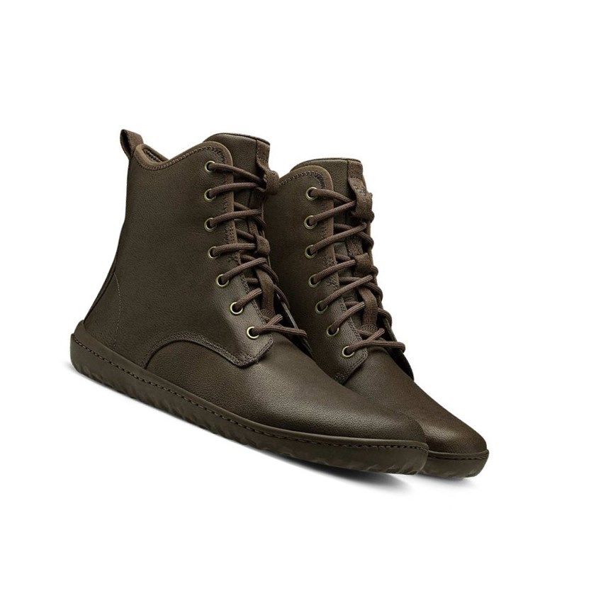 Vivobarefoot Scott II Schnürstiefel Herren Braun | 53612-DGOM