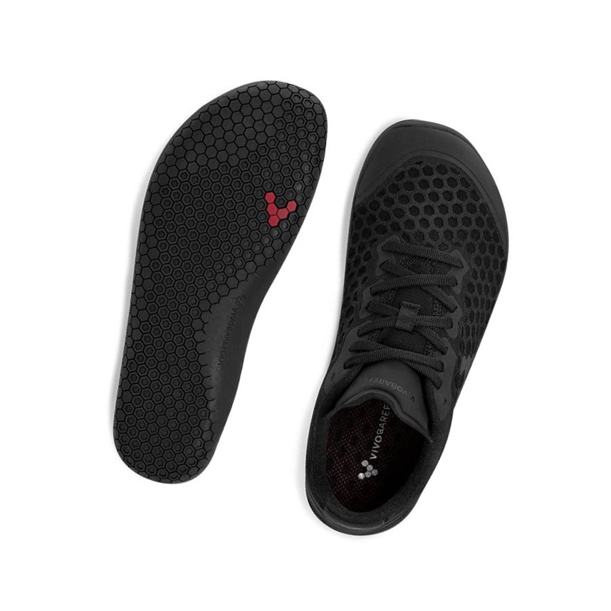 Vivobarefoot Stealth III Laufschuhe Damen Schwarz | 03742-RYMQ