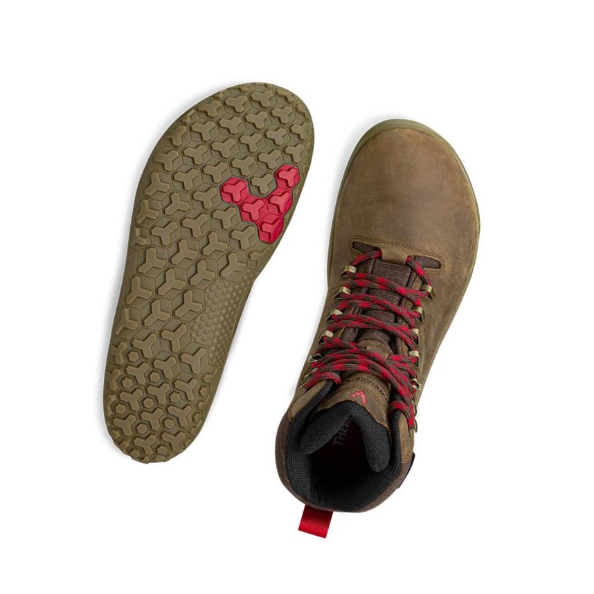 Vivobarefoot Tracker Firm Ground Wanderstiefel Damen Dunkelbraun | 62509-JPCE