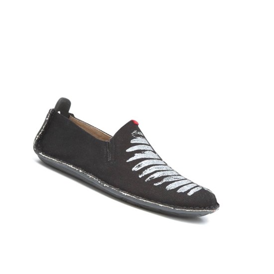 Vivobarefoot Ababa Canvas Soul of Africa Espadrilles Damen Schwarz | 06124-RMDK