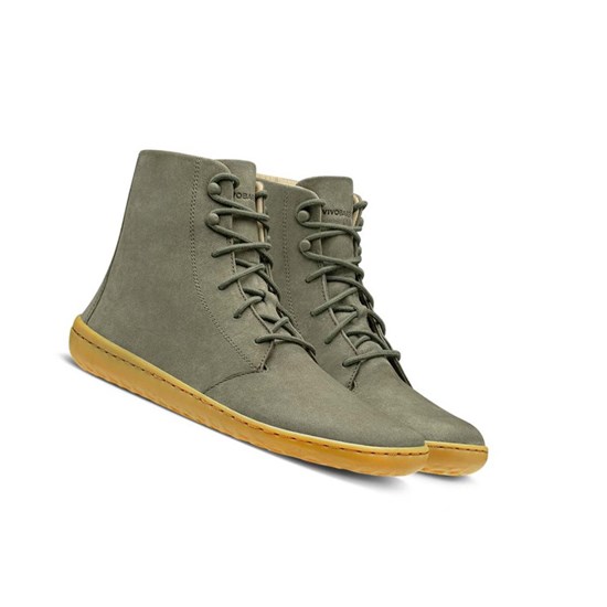 Vivobarefoot Gobi HI III Winterschuhe Damen Grau | 56302-NGIF