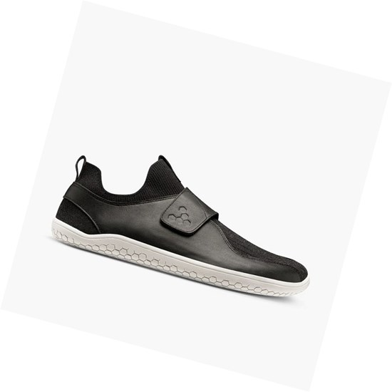 Vivobarefoot Primus Knit EZ Freizeitschuhe Herren Schwarz | 42138-HDQM